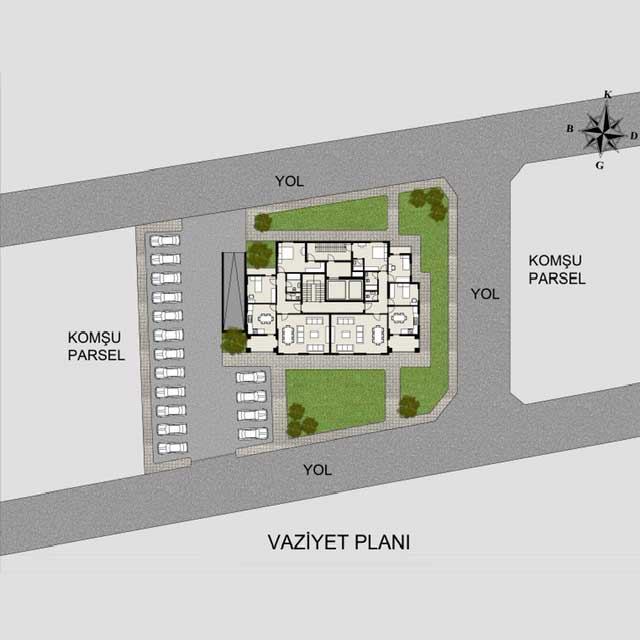 Adana Handan Karay İnşaat Konut Projeleri Villa Marina Kat Planı 1